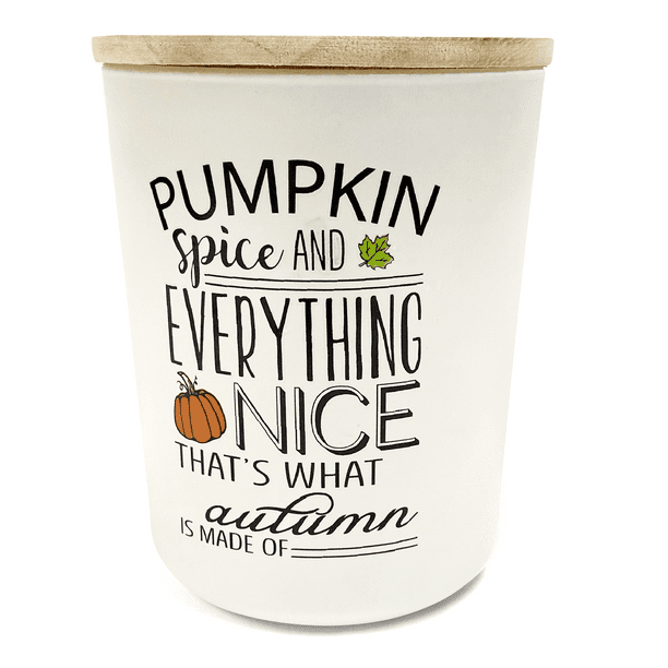 Pumpkin Spice Wine Scented Soy Wax Wooden Wick Candle Fall / Winter / Holiday Seasonal 